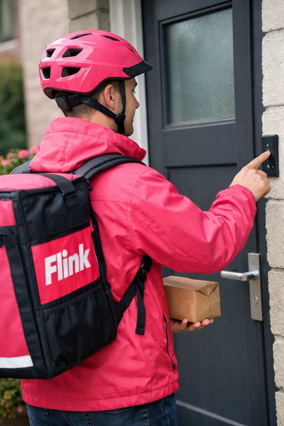 Flink_bezorger belt aan (AI gegenereerd)