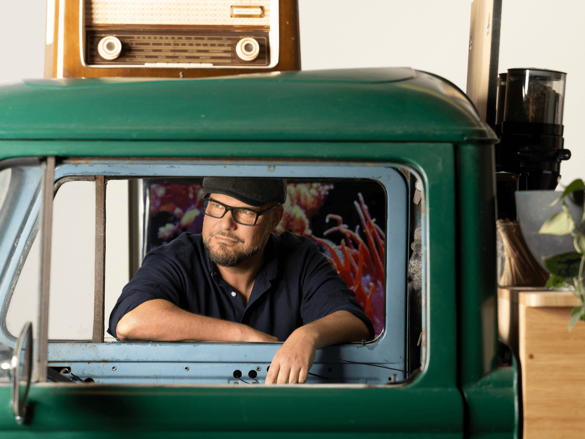 Bas van den Hoogen in het Dentsu Café