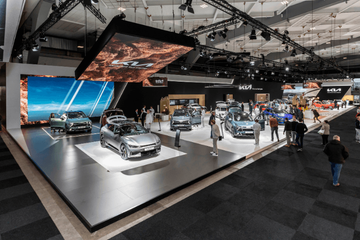 Beursstand KIA op Autosalon Brussel