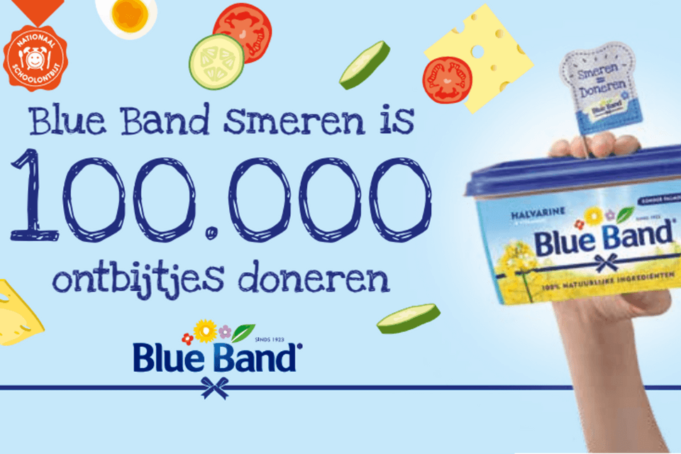 Bleu Band campagnemateriaal onbijtjes donatie
