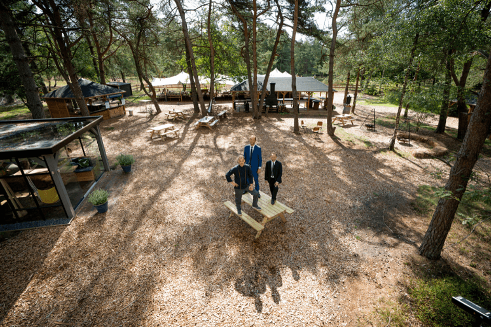 Chefkok Marvin Koetsier, General Manager Wouter Wagelaar en F&B Manager Andri Jansen