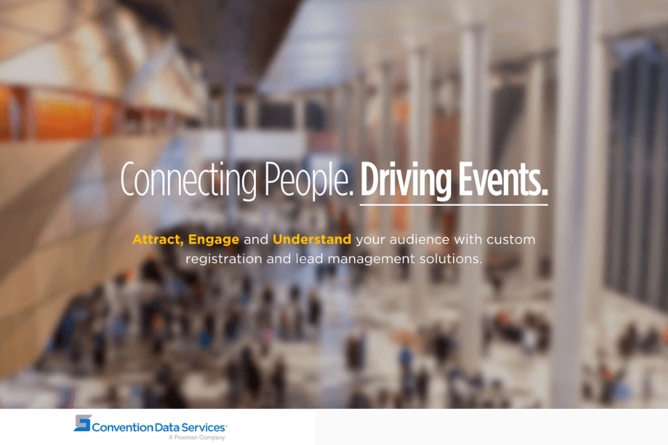 Convention Data Services website