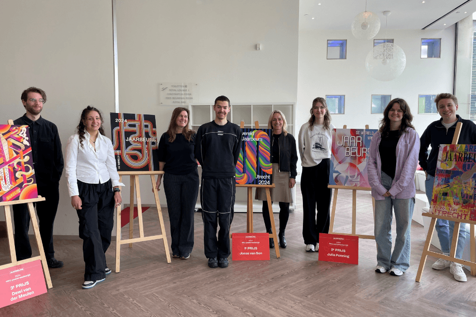 De winnaars van de jaarlijkse Koninklijke Jaarbeurs posterwedstrijd 2024
