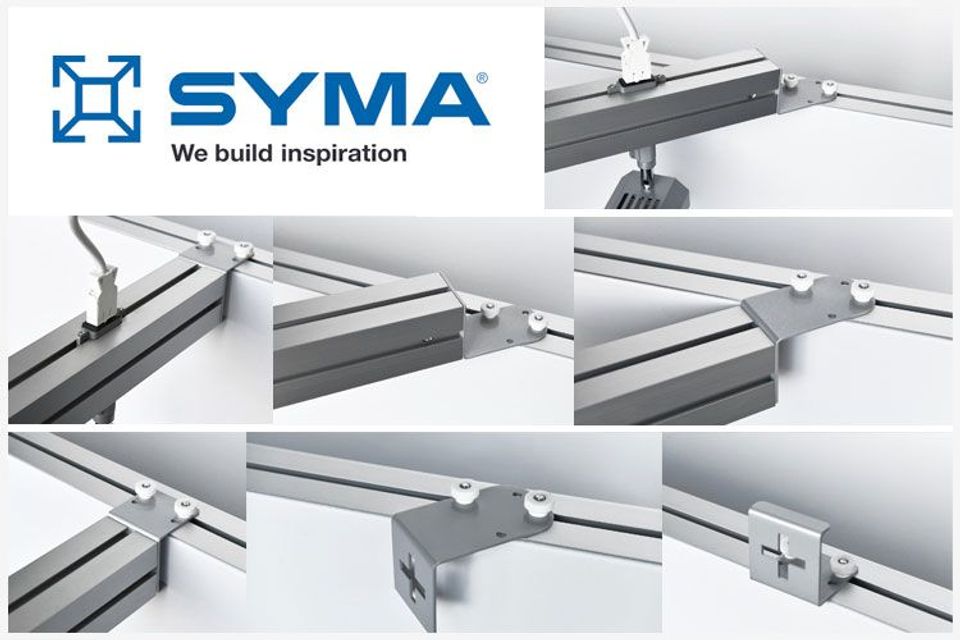 SYMA Diagonale aansluitconsole XWALL 60