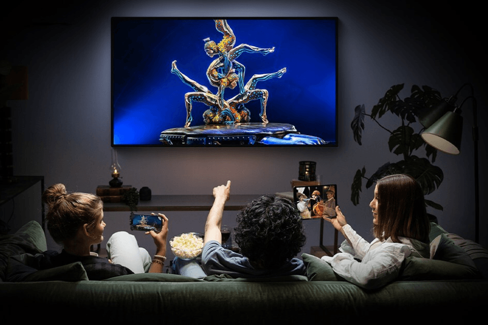 Digitale voorstelling Kurios van Cirque du Soleil