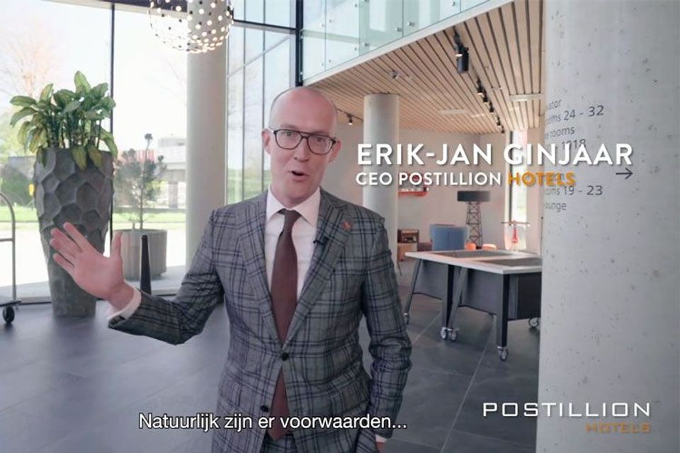 Erik-Jan Ginjaar Postillion Hotels opening na Corona