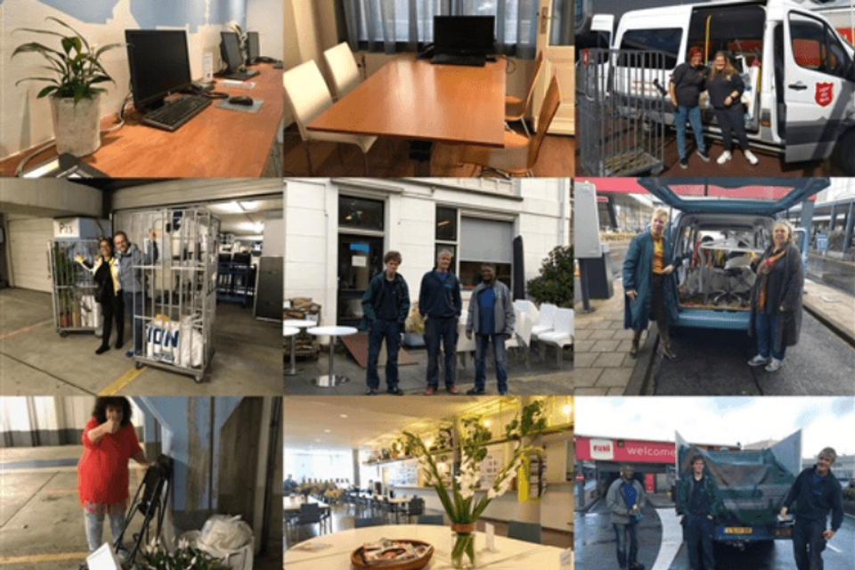 Project hergebruik overgebleven spullen van RAI Amsterdam