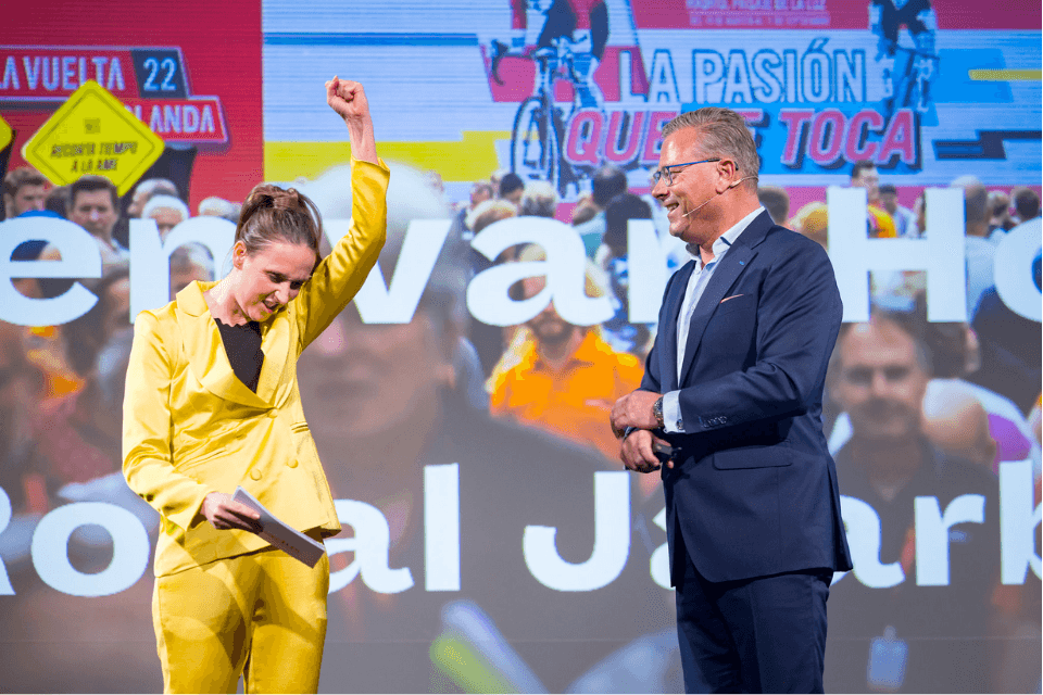 Jeroen van Hooff bij de start van La Vuelta 2022