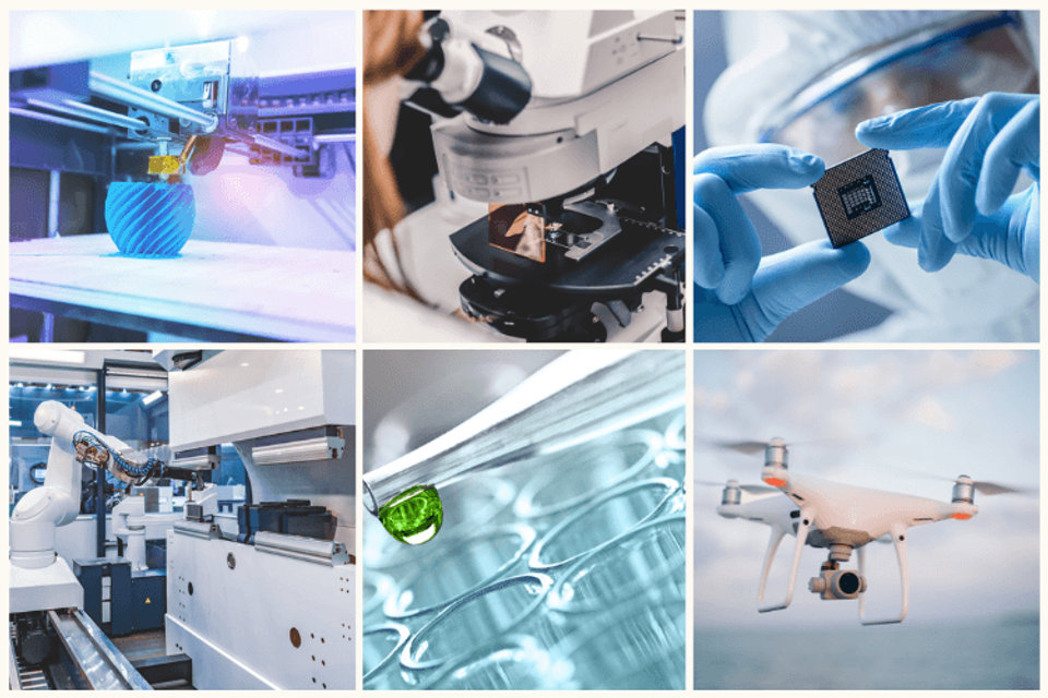 Verzameling nieuwe technologiën