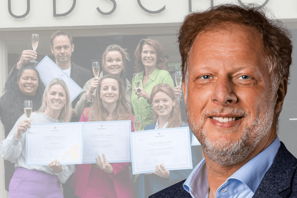 Leon Kruitwagen voor groep gecertificeerde eventmanagers