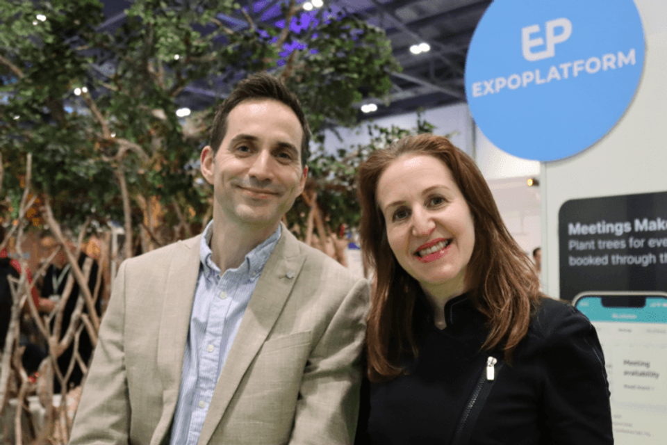 Luke Bilton, ExpoPlatform & Carina Bauer, IMEX Group