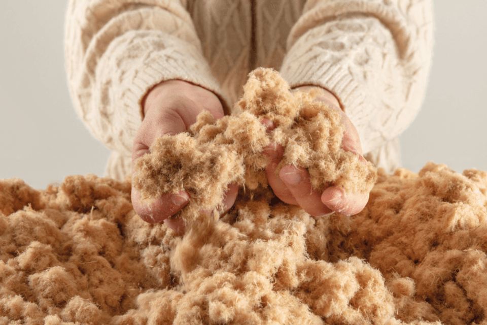 MDF-vezels geproduceerd uit restmateriaal van MDP-platen