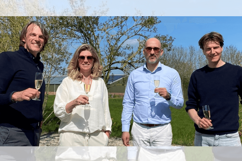 Erwin Verschoor (MPS), Miranda Hesselmans (MPS), Collin Schoonens (Hutten) en Drees Peter van den Bosch (Hutten)