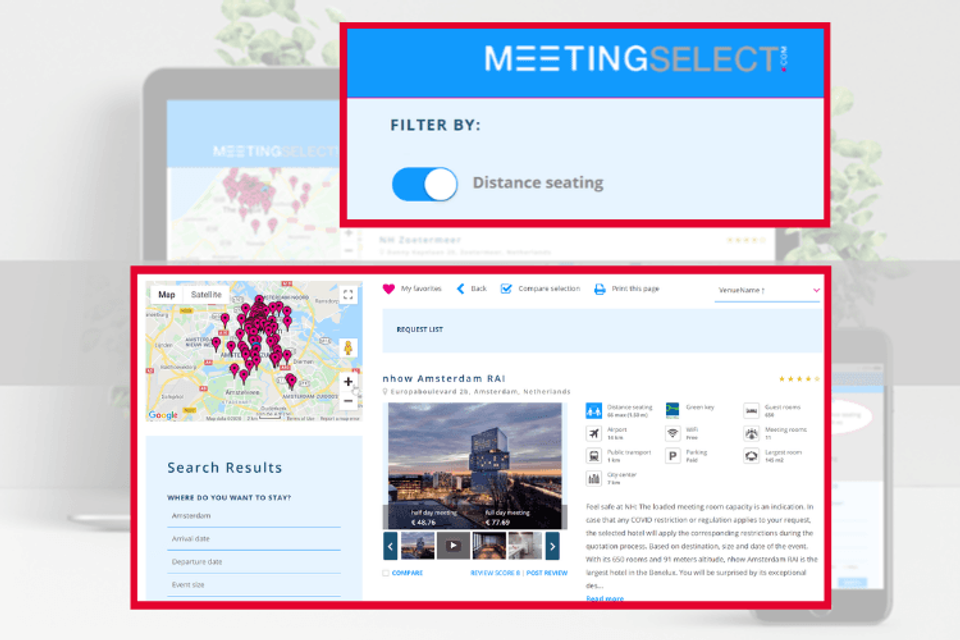 Meetingselect social distance seating