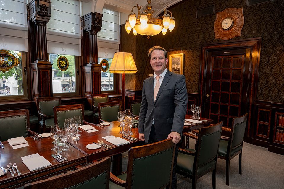 Michiel Blaauw in de bestuurskamer