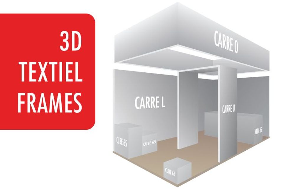 Multifunctionele en duurzame 3D textielframes