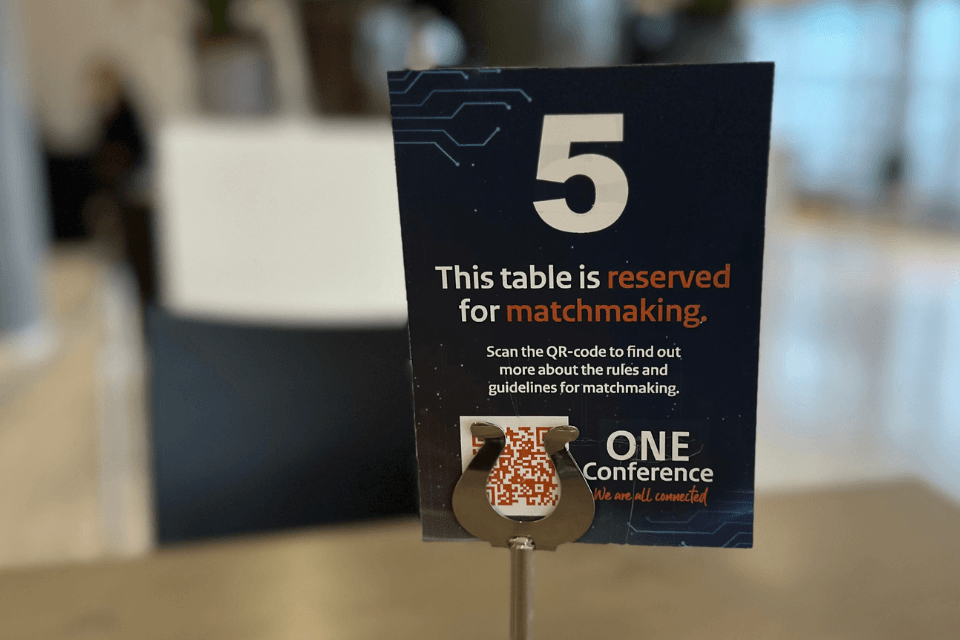 Tafel gereserveerd voor matchmaking