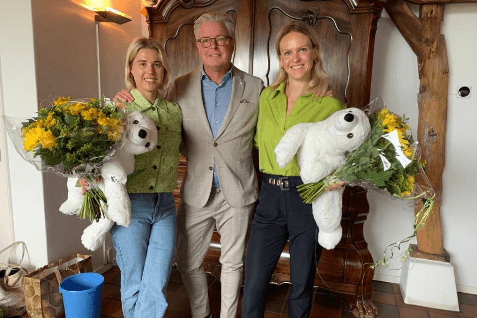 Eva Gutteridge, Eric Broekaart en Roos Driessen