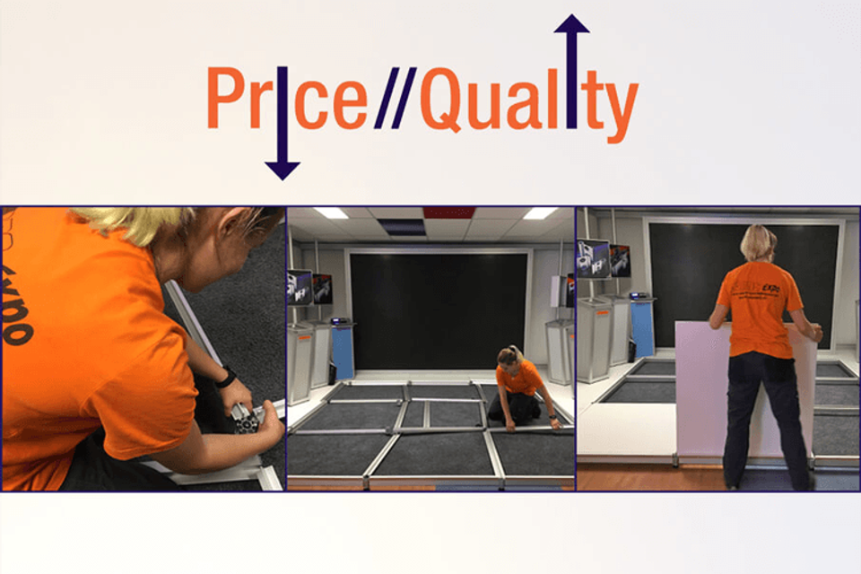 Nieuwe snelle, sterke en kostenbesparende verhoogde beursvloer