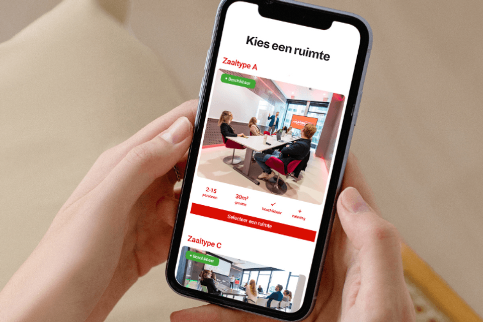 Online boekingstool Jaarbeurs MeetUp