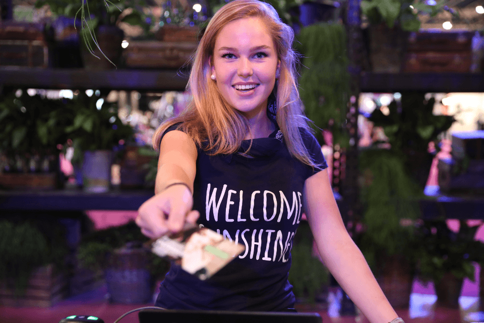 Ontvangst door hostess