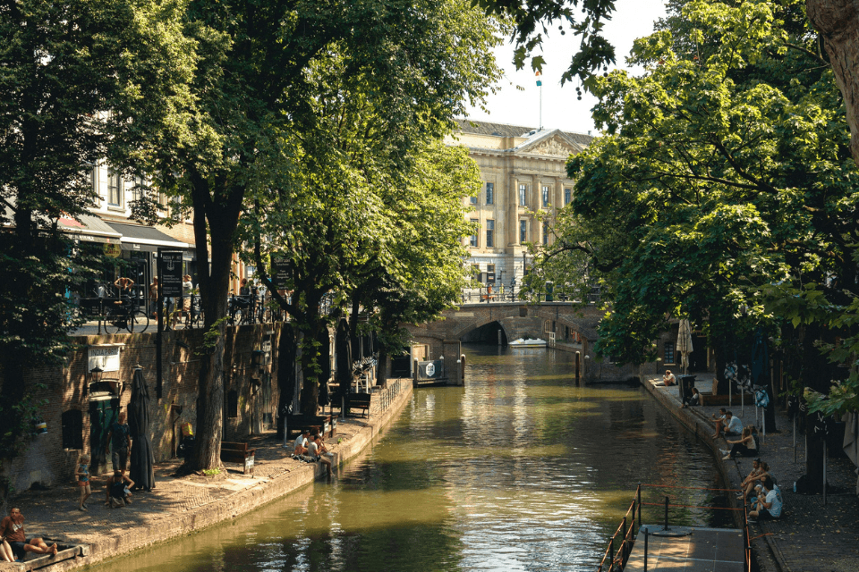 Oudegracht in Utrecht.