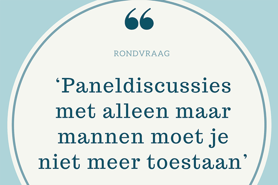 Rondvraag: Paneldiscussies met alleen maar mannen moet je niet meer toestaan