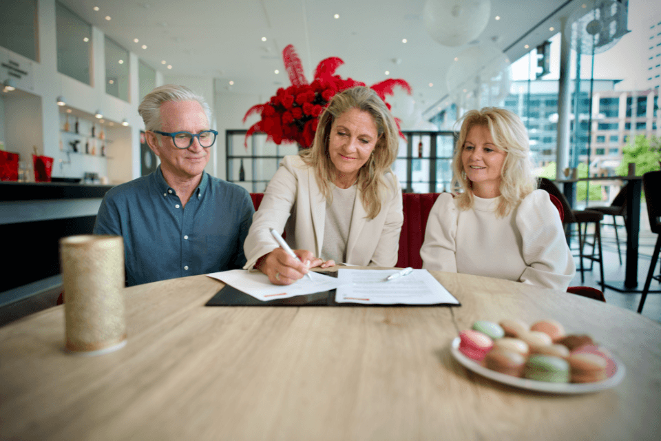 Ruud Koolen (Dutch Health Hub), Nicolette Nicolette Kersbergen (VGZ) en Audrey Wilschut (Koninklijke Jaarbeurs)