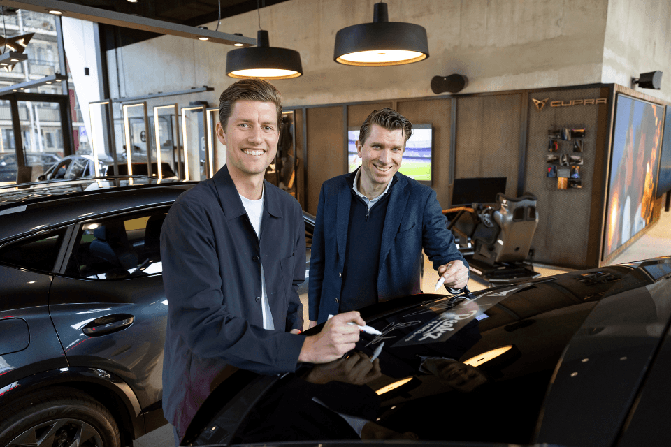 Samenwerkingsovereenkomst Cupra en Peakz Padel