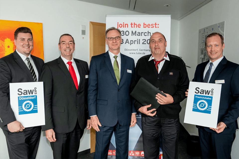 Gunnar Holm Ahrens, Friedrich-Georg Kehrer, Wolfram N. Diener (Managing Director), Stefan Motte (Sägebörse) und Daniel Ryfisch (MD)