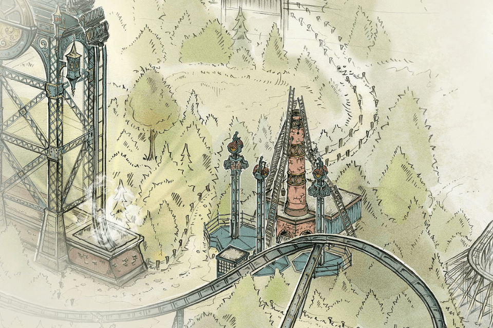 Schets vrije val-ervaring Efteling