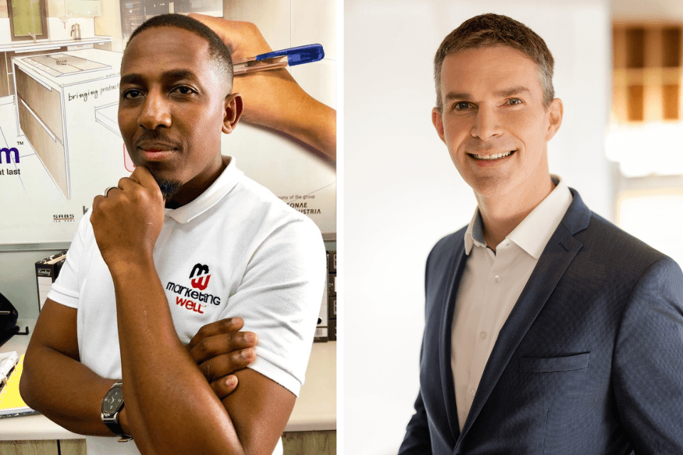 Sibusiso Mncwabe - voorzitter EXSA - en Jörg Zeißig - directeur IFES