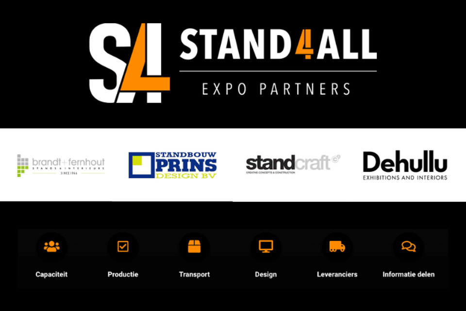 Stand4All logo met logo's samenwerkende partners