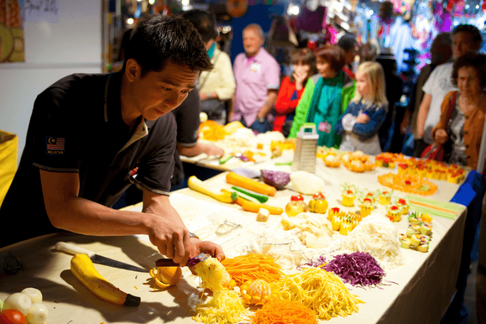 Standhouder op de Tong Tong Fair