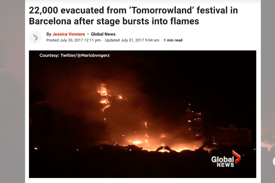 Tomorrowland Mainstage brand 2017