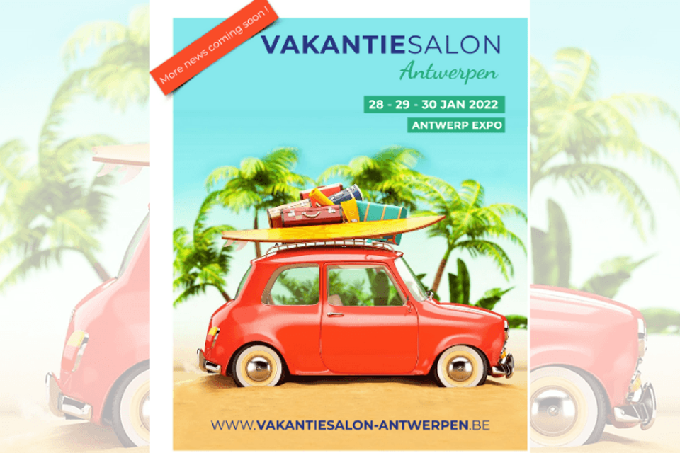 Vakantiesalon van Antwerpen 2022 beursposter
