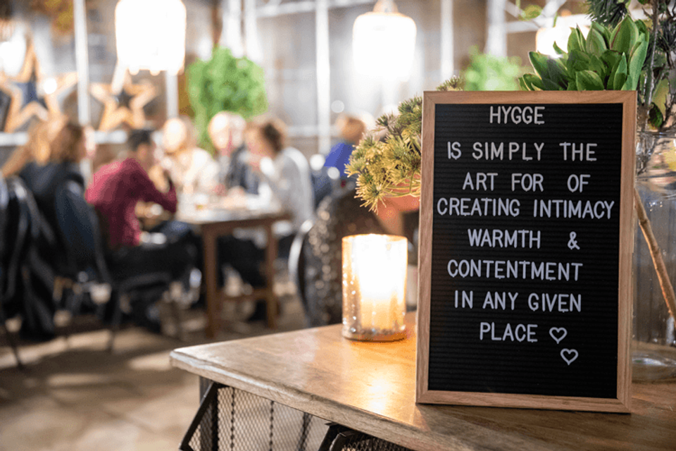 Winter in the woods tekstbord