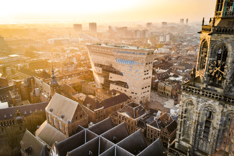 Zicht over de stad Groningen
