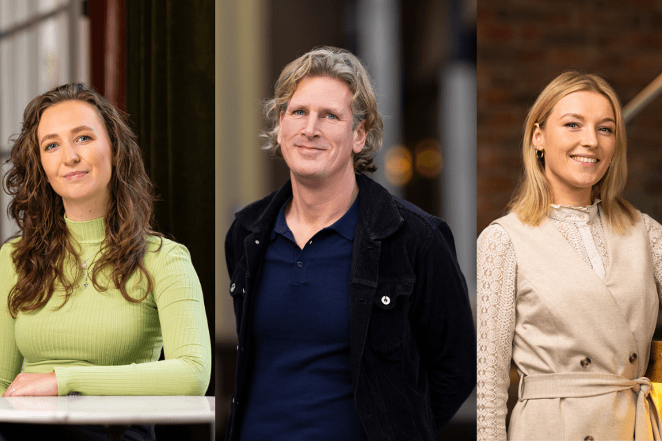 Lilian van Dodewaard, Giselle Koning en Martijn Geerdes