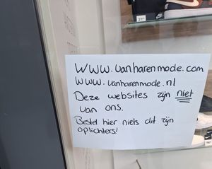 Schoenenketen vanHaren getroffen door nepwebshops