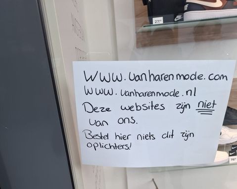Schoenenketen vanHaren getroffen door nepwebshops